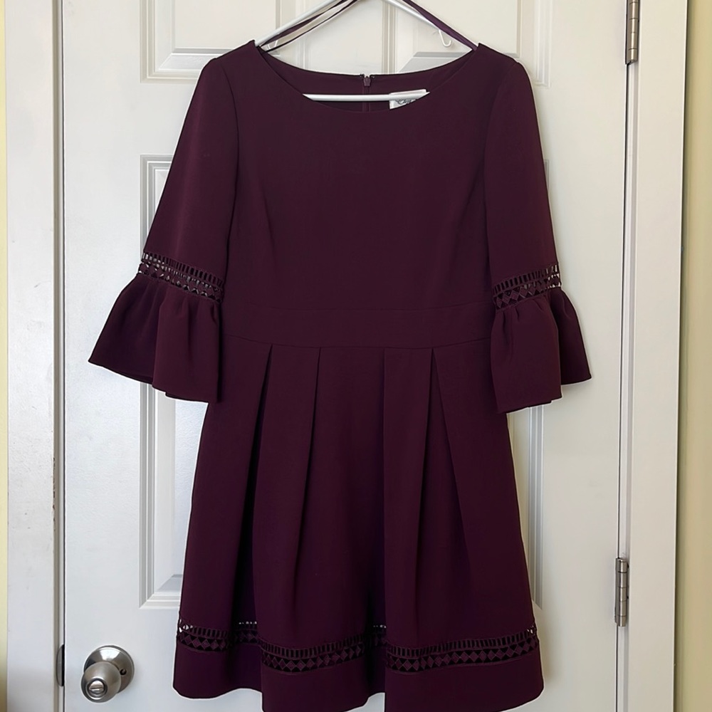 011 Eliza J Plum Babydoll Mini Dress